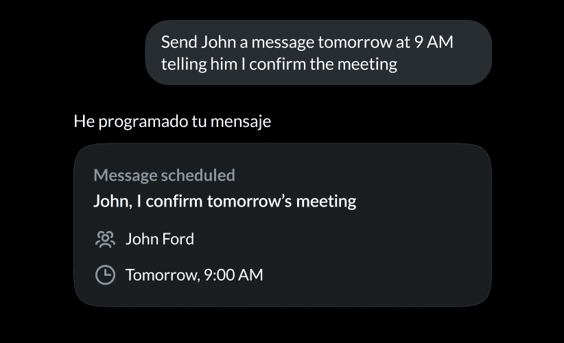 Scheduled messages